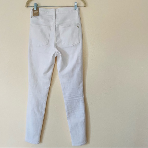 New Madewell 10" High-Rise Skinny Jeans in Pure White - Picture 10 of 15